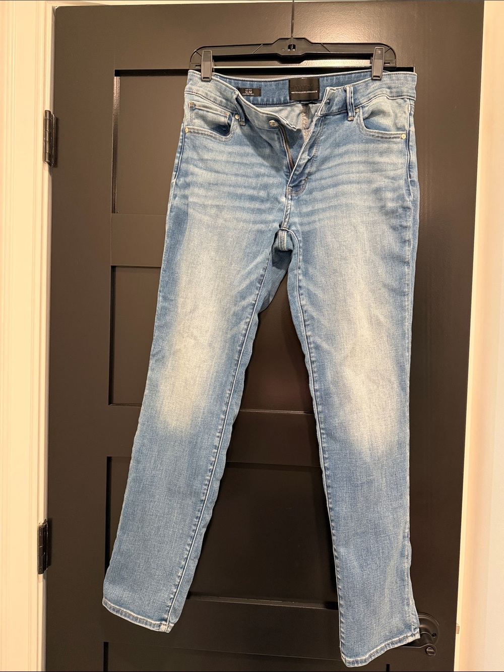 White House Black Market Light Wash  Mid-Rise Slim Jeans